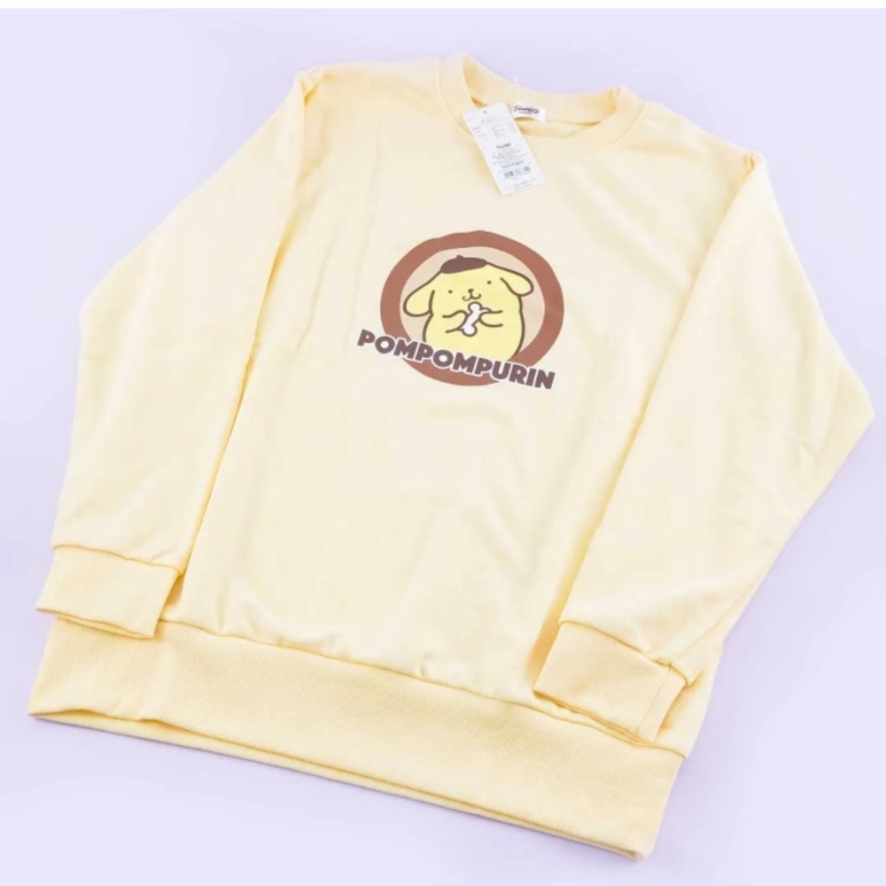 Sanrio Pompompurin Light Yellow Sweatshirt